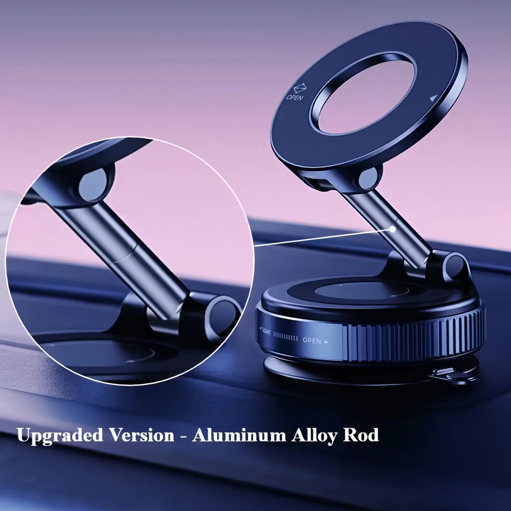 360° Rotating Magnetic Phone Stand, Foldable and Adjustable, Suitable for Car, Desk, Glass Screen, Secure Metal Support, Multi-Scene Use