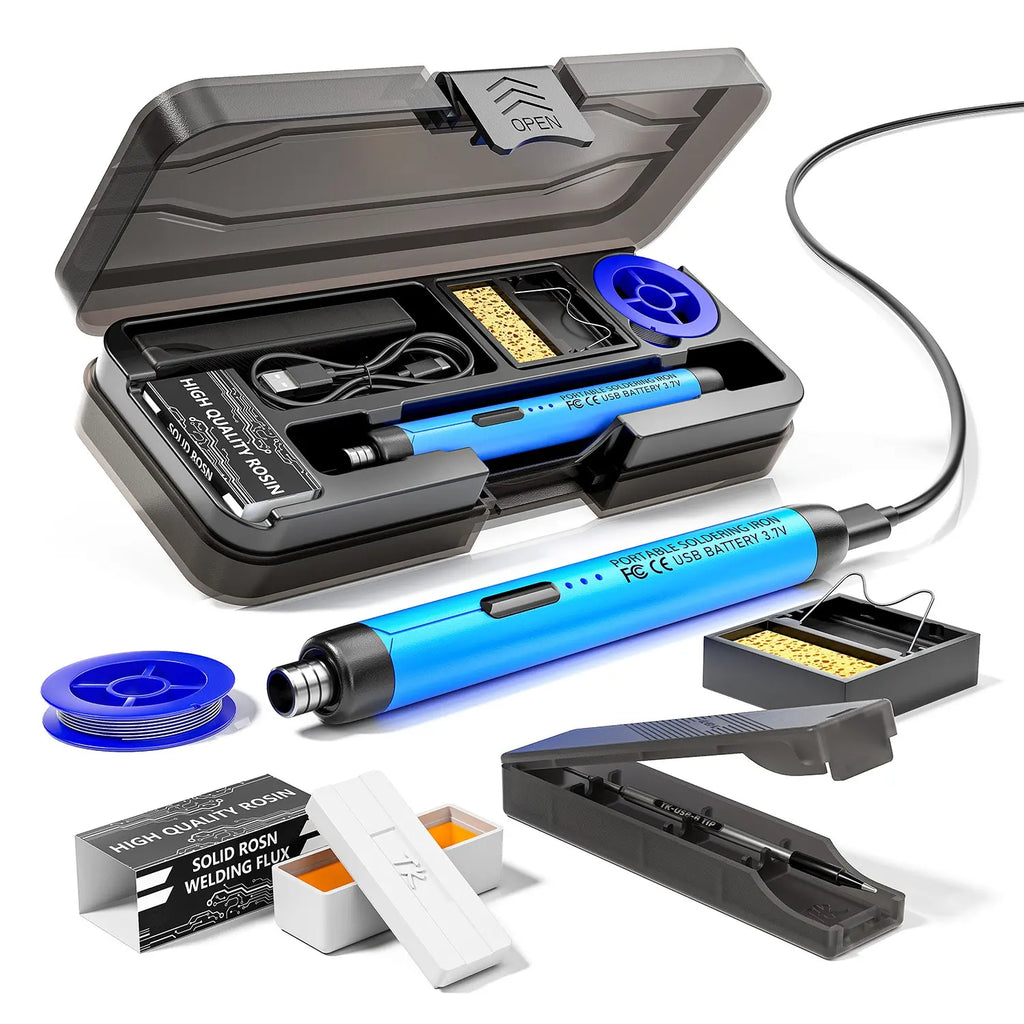 USB or Battery Dual-Use Soldering Iron, 3-Temperature Adjustable Soldering Pen with Accessories for Home and Office Welding
