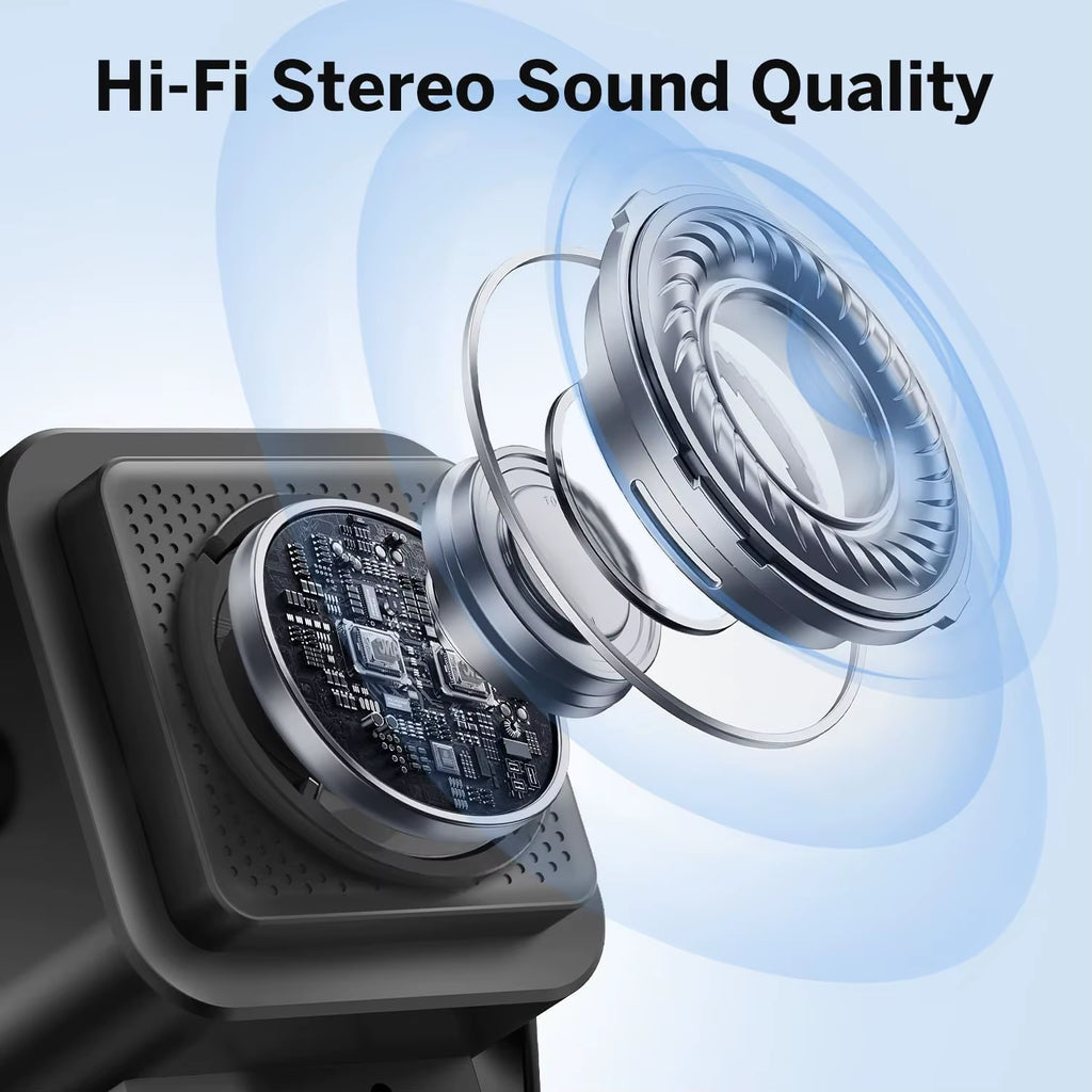 (Upgraded)5 in 1 Auto-Induction 5000Mah Wireless Induction Speaker 8 RGB Lights HIFI Sound Portable Bluetooth Phone Holder Gifts