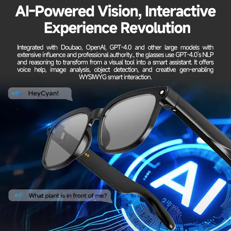 KPEP Smart AI Camera Glasses with 8MP Photochromic Lenses, Button Touch Adjustment for Travel Outdoor Adventures Hands-Free Photography 160+Languages Real-Time Translation Bluetooth Wireless Wearable Video Recording, Summervibes, Mother'S Day Gifts