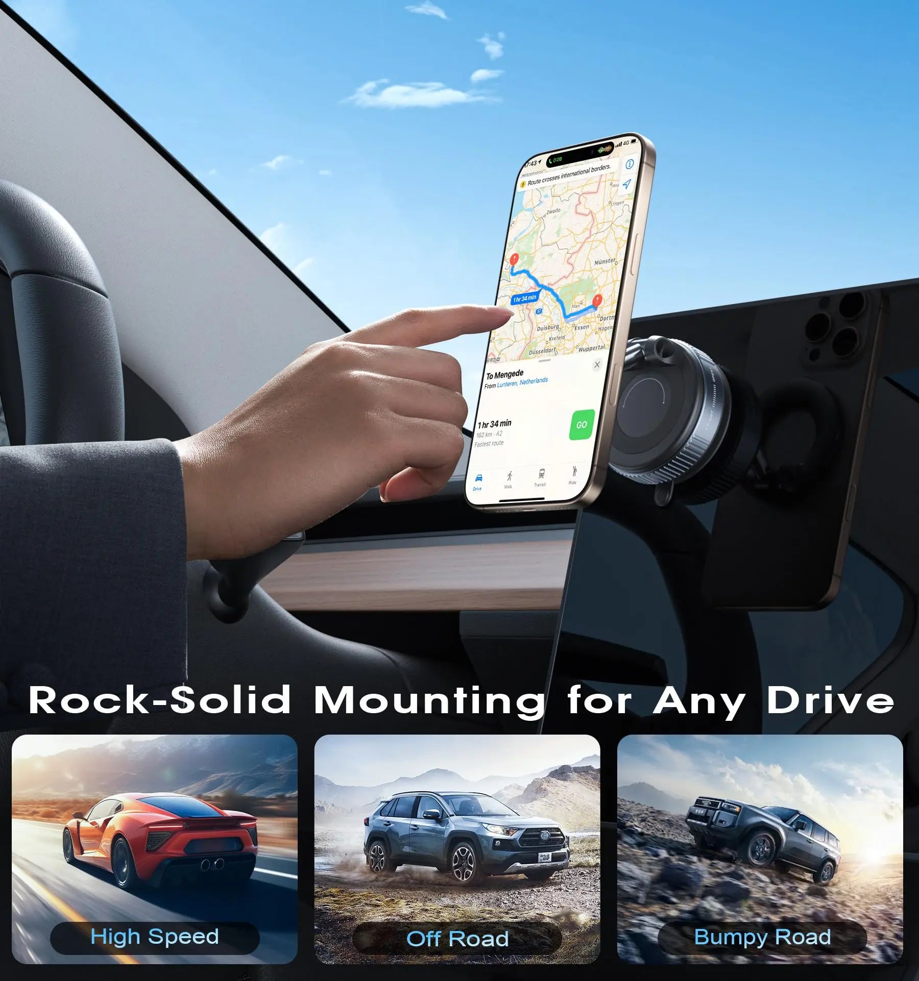 Magsafe Car Mount, for Iphone 12-17 Pro Max,360 Rotate Magnetic Air Vent Phone Holder,Sticky Magnetic Car Mount for Dashboard,Metal,Auto Parts Outdoorfun