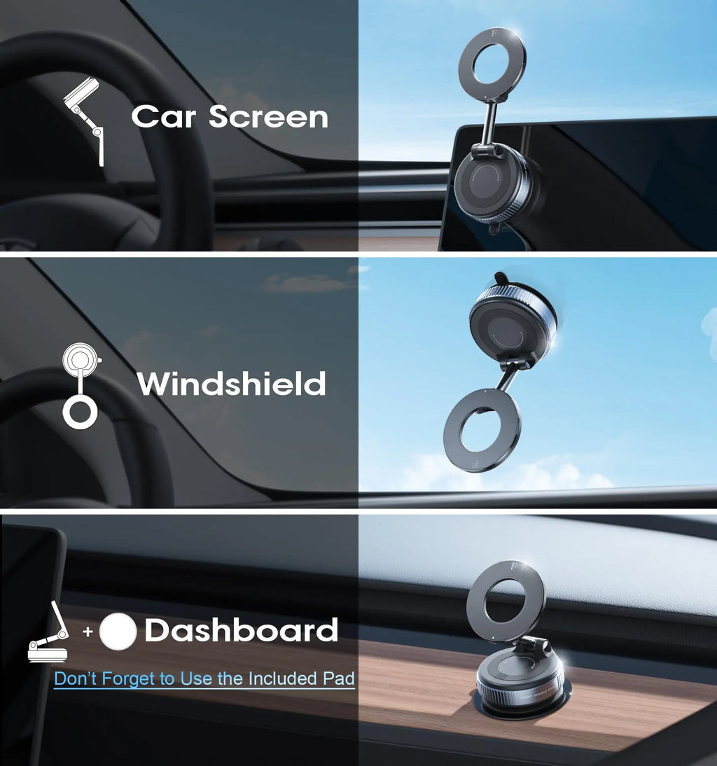 Magsafe Car Mount, for Iphone 12-17 Pro Max,360 Rotate Magnetic Air Vent Phone Holder,Sticky Magnetic Car Mount for Dashboard,Metal,Auto Parts Outdoorfun