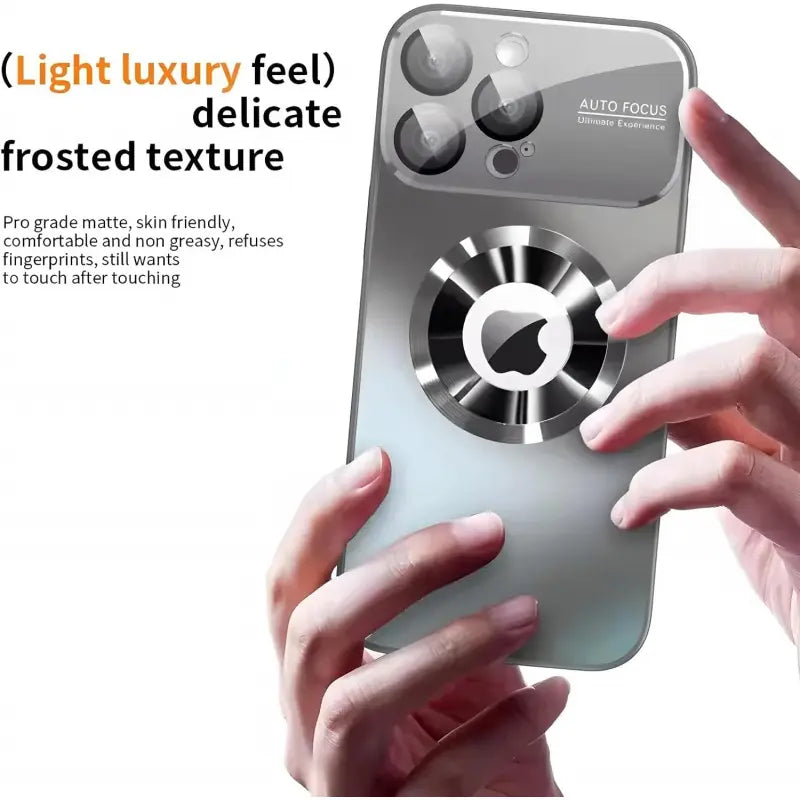 Magnetic Phone Cases Design for Iphone 17/16/15/14 Plus/13/12 Pro Max Case,[Compatible with Magsafe][Full Camera Protection and Shockproof Cover] Large Window Logo View Dust-Proof Matte Phone Case for Iphone 17 Pro Max