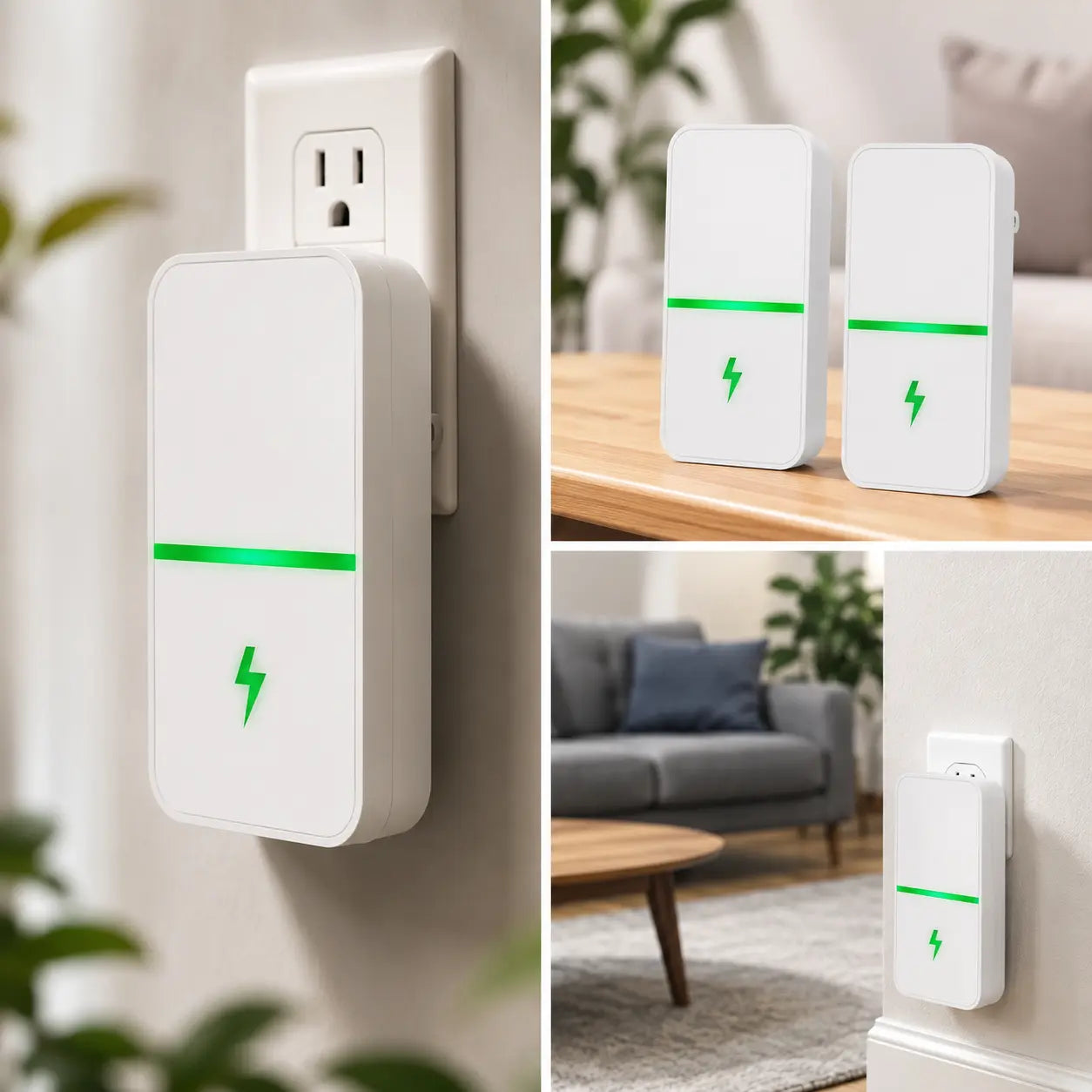【Buy 1 Get 1 Free】Plug-In Device with US Plug, Compact Design with Indicator Light, Suitable for Home and Office Use, 90–250V Compatible