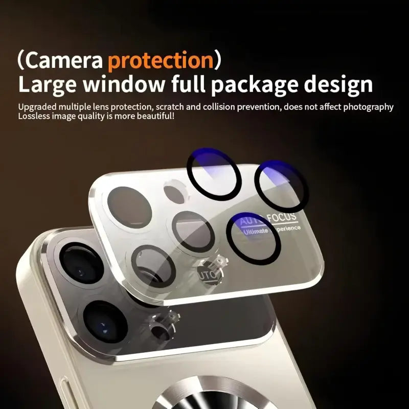 Magnetic Phone Cases Design for Iphone 17/16/15/14 Plus/13/12 Pro Max Case,[Compatible with Magsafe][Full Camera Protection and Shockproof Cover] Large Window Logo View Dust-Proof Matte Phone Case for Iphone 17 Pro Max